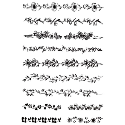 Silikonstempel Bordüren 2